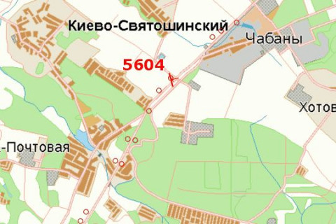Билборд A в Киеве Київ - Одеса, 06км+200м від  Києва (поворот на Віту-Поштову) (в напр. Одессы) схема