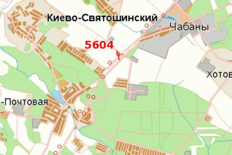 Білборд, Бігборд (Борд)  A на трасах Київської області, 5x12  Київ - Одеса, 06км+200м від  Києва (поворот на Віту-Поштову) (у напрямку  Одеси) схема