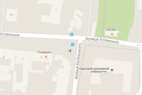 Нестандарт A в Одессе, 1.2x1.8  Успенська вул., 3 - Леонтовича вул. (Бєлінського)(остановка) схема