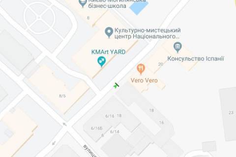 Ситилайт A в Киеве, 1.2x1.8  Іллінська вул., 16  схема