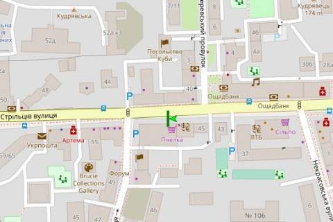 Бэклайт B в Киеве, 2.3x3.14  вул. Січових Стрільців (Артема)., 49 схема