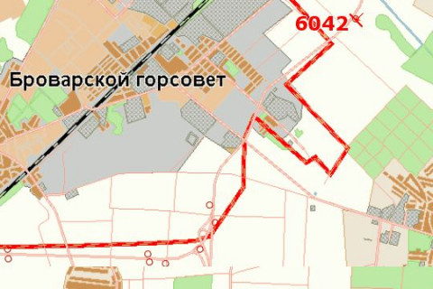 Билборд B в Запорожье, 3x6  Київ - Чернігів, 19 км + 650 м (зліва в  напр. м.Києва) схема