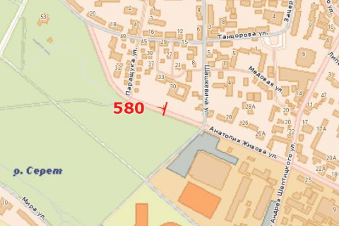 Билборд B в Васильевке, 3x6  Анатолія Живова вул., 30 схема