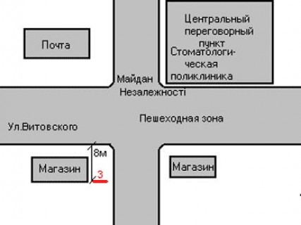 Ситилайт A в Васильевке, 1.2x1.8  Незалежності вул., 4 схема