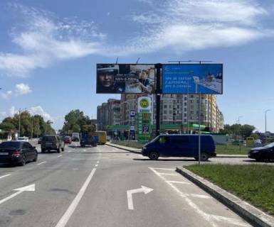 Билборд A в Ивано-Франковске, 3x6  Олександра Довженка вул. - Сухомлинського вул. (права) фото 1
