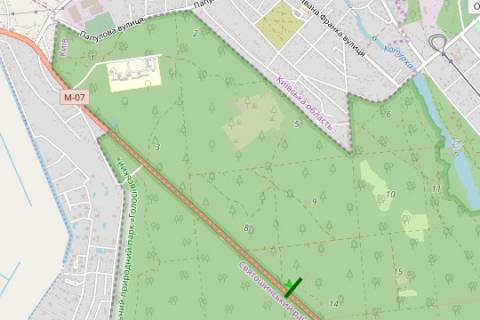 Билборд B в Киеве, 3x6  Гостомельське шосе, 4 км від КП (у напрямку Києва) схема