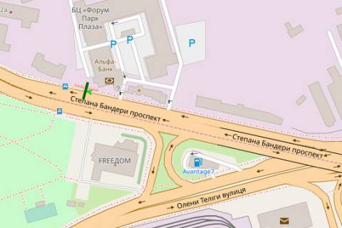 Билборд A в Киеве, 3x6  Бандери Степана просп. (Московський просп.), 9 схема