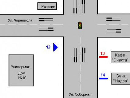 Беклайт B у Рівному, 1.2x1.8  Соборна вул., 14-а схема