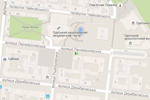 Ситилайт B в Васильевке, 1.2x1.8  Ланжеронівська вул., 9 схема