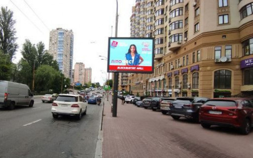 Видеоборд A в Киеве, 2.3x3.14  Чорновола В`ячеслава вул., 25 - Річкова вул. - 624020 фото 1