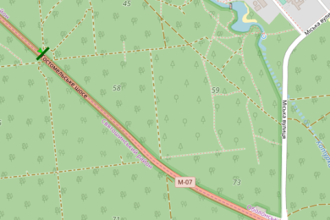Білборд, Бігборд (Борд)  B у Василівці, 3x6  Гостомельське шосе, 3,1 км від КП (в напрямку Києва) схема