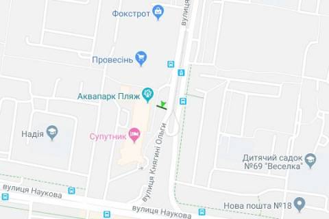 Билборд A в Васильевке, 3x6  Княгині Ольги вул., 116 схема