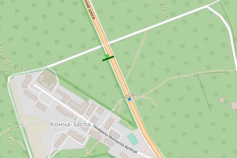 Билборд A в Конче-Заспе, 3x6  Столичне шосе, 400м до маг "Велика кишеня" (у напрямку Обухова) схема