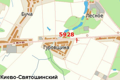Білборд, Бігборд (Борд)  B у Василівці, 3x6  Київ - Житомир, 17км+300м до Києва (зліва в  напр. м.Житомира) схема