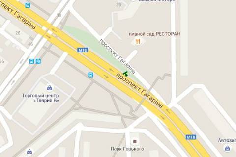 Бэклайт A в Харькове, 2.3x3.14  просп. Аерокосмічний (Гагаріна). - Молочна вул. (Кірова (Основ’янський р-н. (Червонозаводський р-н)) вул.), 39 схема