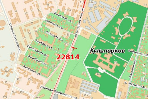 Billboard A in Vasylivka, 3x6  Kul'parkivs'ka st., 95 (v centr) scheme