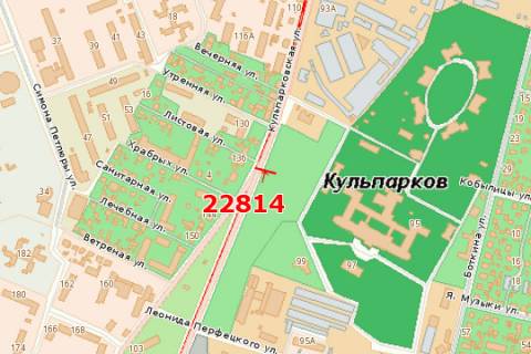 Билборд A в Львове, 3x6  Кульпарківська вул., 95 (в центр) схема