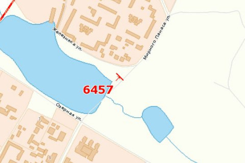 Білборд, Бігборд (Борд)  B у Василівці, 3x6  Панаса Мирного вул. - Озерна вул. схема