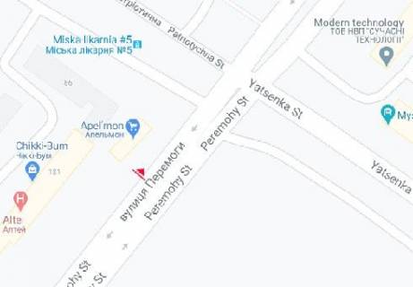Prismatron, Prism A in Zaporizhzhya, 3x6  Перемоги вул., 121 - 616001 scheme