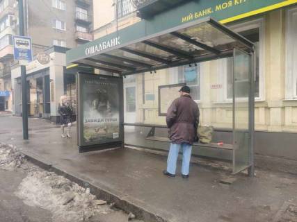 Билборд A в Васильевке, Нестандарт  Пушкінська вул., 30 (зупинка) (брендування) фото 1