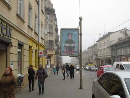 Бэклайт B в Львове, 1.2x1.8  Сембратовичів вул. (Перова). - Городоцька вул., 80 (в центр) фото 1