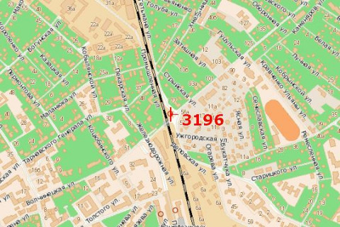 Билборд A в Васильевке, 3x6  Вовчинецька вул., (З/Д тунель) схема