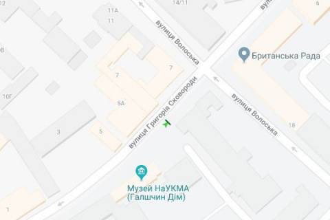 Ситилайт B в Киеве, 1.2x1.8  Григорія Сковороди вул., 7 навпроти схема