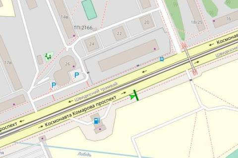 Білборд, Бігборд (Борд)  A у Києві, 3x6  просп. Любомира Гузара (Космонавта Комарова)., 1-3 схема