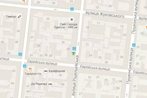 Ситилайт B в Одессе, 1.2x1.8  Рішельєвська вул., 28 схема