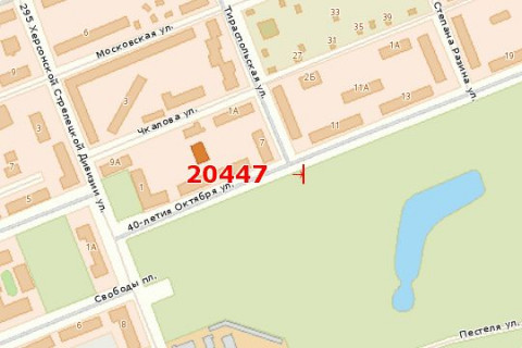 Білборд, Бігборд (Борд)  A у Василівці, 3x6  Небесної сотні вул. (40-річчя Жовтня вул.) - Тираспольська вул. схема