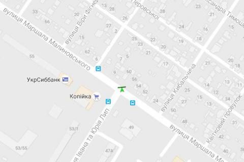 Призма A в Одессе, 3x6  Вадатурського Олексія вул. (Маршала Малиновського). - Івана та Юрія Лип вул. (Гайдара вул.), (призма) (права) - 109225 схема
