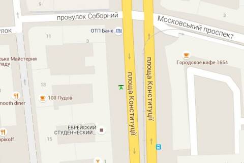 Citylight B in Vasylivka Konstitucii pl., 1 (No2) scheme