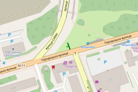 Скролер, Скрол B у Львові, 2.3x3.14  Городоцька вул. - Сяйво вул. - 663126 схема