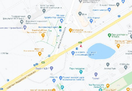Видеоборд A в Киеве, 2.3x3.14  просп. Голосіївський (40-річчя Жовтня)., 132 (розширення 480х336) - 662208 схема