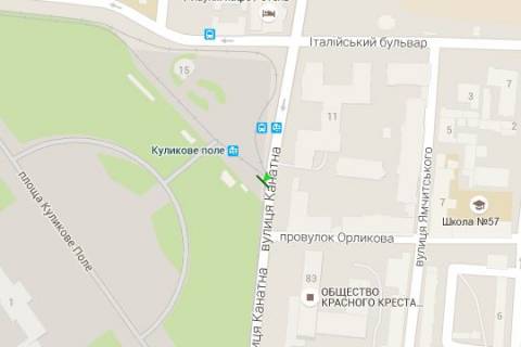 Билборд A в Васильевке, 3x6  Канатна вул. - Куликове поле пл. схема