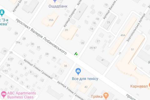 Скроллер A в Киеве Лобановського Валерія просп. (Червонозоряний просп.), 39Б (в направл. Севастопольської пл.) - 273347 схема