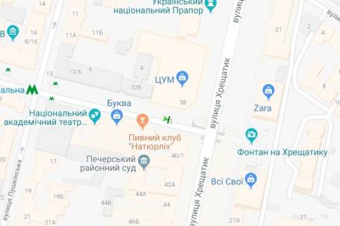 Скроллер B в Киеве, 1.2x1.8  Богдана Хмельницького вул., 2/38 - 272987 схема