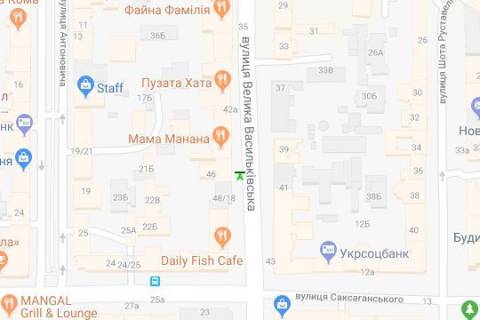 Ситилайт B в Киеве, 1.2x1.8  Велика Васильківська вул. (Червоноармійська)., 46 схема