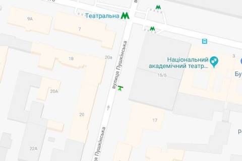 Сiтiлайт A у Києві, 1.2x1.8  Євгена Чикаленка вул. (Пушкінська)., 17 схема