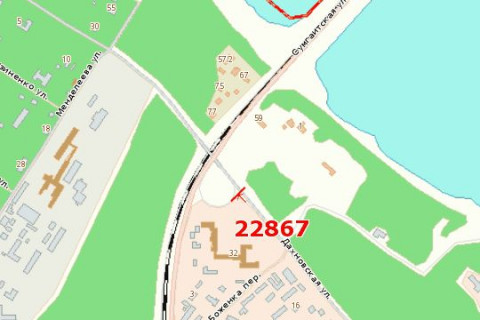 Билборд B в Васильевке, 3x6  Дахнівська вул. - Золотоніське шосе схема