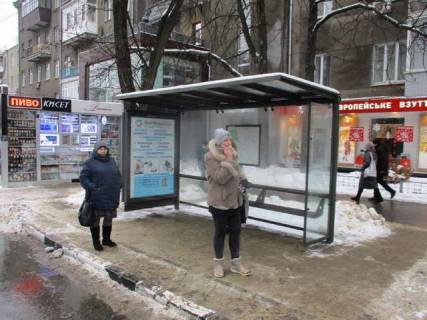 Билборд A в Васильевке, Нестандарт  Науки просп. (Леніна просп.), 10 (зупинка) (брендування) фото 1
