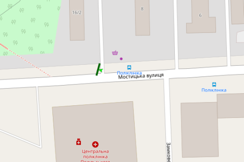 Billboard A in Vasylivka, 3x6  Mostic'ka st., 16/2 scheme