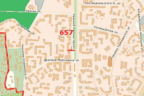 Билборд A в Львове, 3x6  Червоної Калини просп., 92 схема