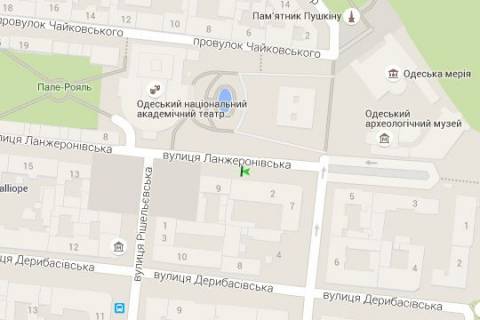 Ситилайт B в Одессе, 1.2x1.8  Ланжеронівська вул., 2 схема