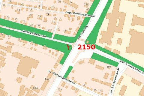 Білборд, Бігборд (Борд)  B у Василівці, 3x6  Київське шосе - Європейська вул. схема
