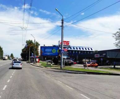 Билборд A в Полтаве, 3x6  Маршала Бiрюзова вул., 39 - Квітки Цісик вул. (Червонофлотська). - Шевченка пров. фото 1
