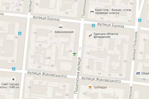 Скролер, Скрол A у Одесі, 1.2x1.8  Італійська вул. (Пушкінська)., 18 - 115802 схема