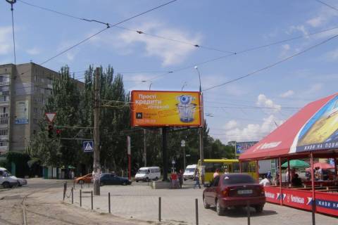 Білборд, Бігборд (Борд)  A у Василівці, 3x6  Миру просп. - Будівельників вул., (№2) Фото 1