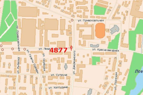 Білборд, Бігборд (Борд)  B у Василівці, 3x6  Гетьмана Павла Скоропадського вул. (Леваневського вул.) - Троїцька вул. схема