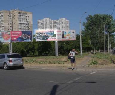 Билборд A в Одессе, 3x6  Небесної Сотні просп. (Маршала Жукова просп.) - Князя Ярослава Мудрого просп. (Академіка Глушка просп.). (ліва, можливий продаж 3х12) фото 1